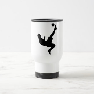 Soccer Player Silhouette Mug Design トラベルマグ