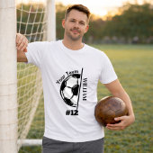 Soccer Player Team Name & Player Number  Tシャツ