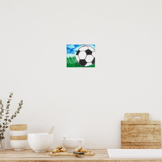 Soccer Poster, 10 x 8 Inches ポスター (キッチン)