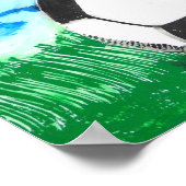 Soccer Poster, 10 x 8 Inches ポスター (角)