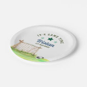 Soccer Rookie “It’s Game Time” First Birthday ペーパープレート (アングル)