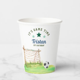 Soccer Rookie “It’s Game Time” First Birthday 紙コップ