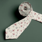 Soccer Santa Christmas Necktie with Monogram ネクタイ