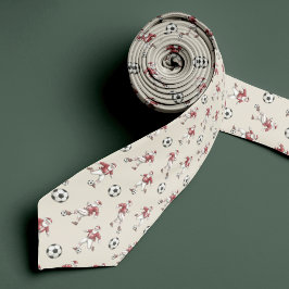 Soccer Santa Christmas Necktie with Monogram ネクタイ
