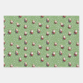 Soccer Santa on Dollar Bill Green ラッピングペーパーシート (正面)