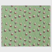 Soccer Santa on Dollar Bill Green ラッピングペーパー (フラット)
