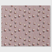 Soccer Santa on Grayish Pink ラッピングペーパー (フラット)