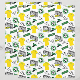 Soccer Scrapbook Paper
