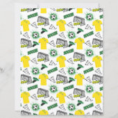 Soccer Scrapbook Paper (裏面)