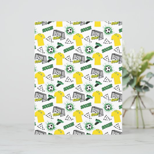 Soccer Scrapbook Paper (スタンド正面)