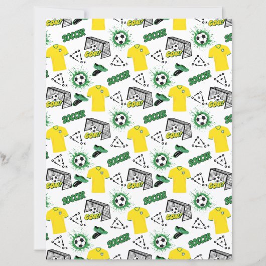 Soccer Scrapbook Paper (正面)