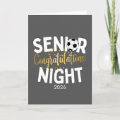 Soccer Senior Night Congratulations Card カード (正面)