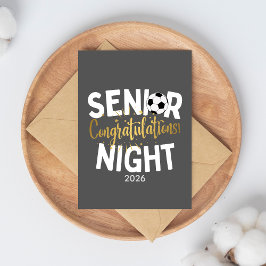 Soccer Senior Night Congratulations Card カード