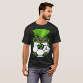 Soccer Shamrock Leprechaun St Patricks Day Boys Ki Tシャツ (正面フル)