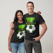 Soccer Shamrock Leprechaun St Patricks Day Boys Ki Tシャツ (ユニセックス)