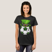 Soccer Shamrock Leprechaun St Patricks Day Boys Ki Tシャツ (正面フル)