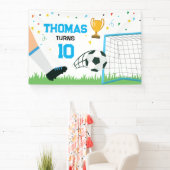 Soccer Sport Birthday backdrop banner 横断幕 (インサイチュ)