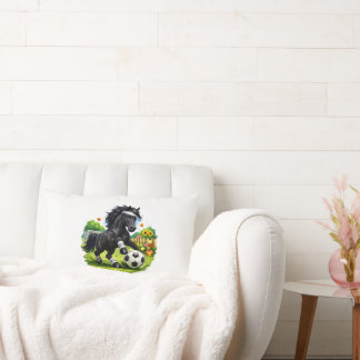 Soccer Star Black Horse Cute Garden Sticker ランバークッション