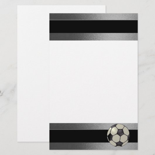 Soccer Stationary-Design 1 便箋 (正面/裏面)