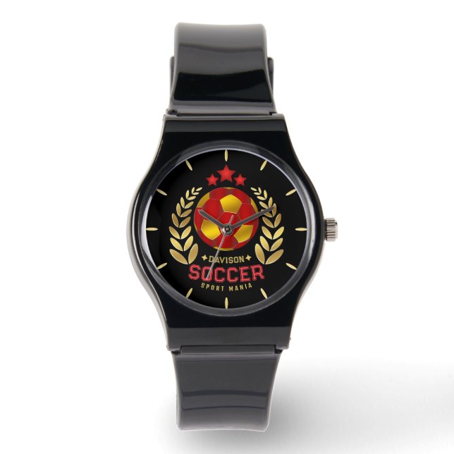 Soccer Style Emblem 腕時計 (正面)
