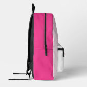 SOCCER Team Name Custom Sports Rose pink プリントバックパック (左)