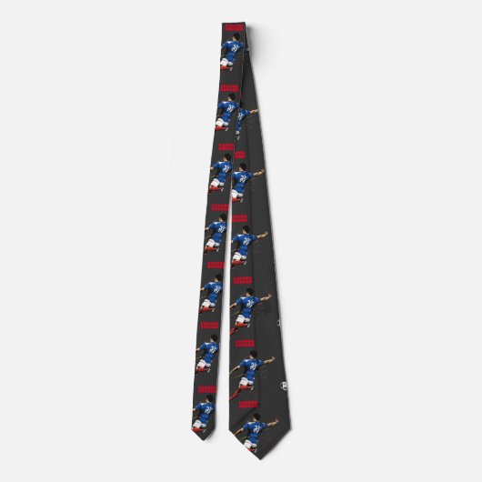 Soccer Team Player Neck Tie ネクタイ (裏面)