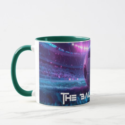 SOCCER - THE BALL IS ROUND - FOOTBALL マグカップ (左)