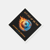 Soccer Theme Birthday Party Athlete Birthday  スタンダードカクテルナプキン (角)