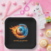 Soccer Theme Birthday Party Athlete Birthday  ペーパープレート (パーティー)