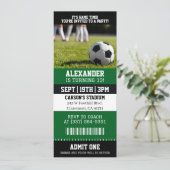 Soccer Ticket Birthday 招待状 (スタンド正面)