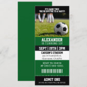 Soccer Ticket Birthday 招待状 (正面/裏面)