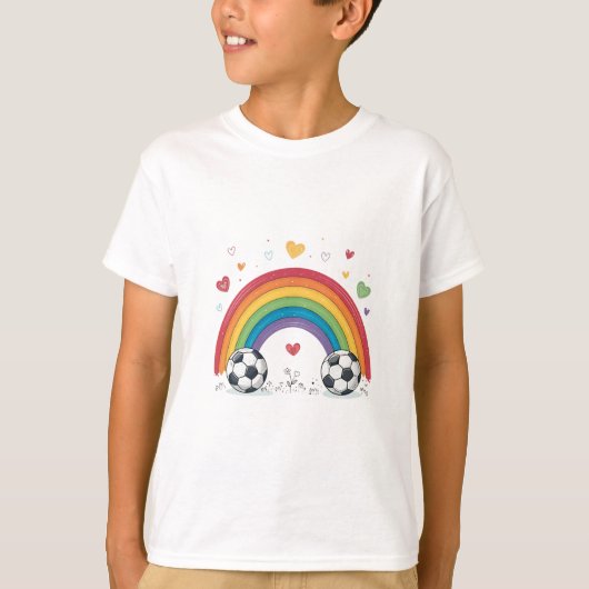 Soccer under the Valentines Rainbow Tシャツ (正面)