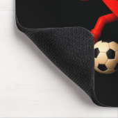 Soccer Valentines Day Cute Funny Heart Boys Girls  マウスパッド (コーナー)