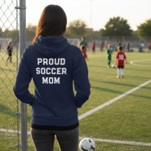 Soccer Whimsical Custom Game Day Full-Zip Hoodie 