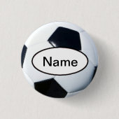 soccer with your name on it 缶バッジ (正面)