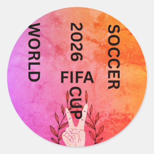 SOCCER WORLD CUP 2026 ラウンドシール (正面)