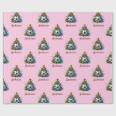 Soccer Wrapping Paper Christmas Custom Name Gift ラッピングペーパー (フラット)