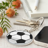 SoccerballのアクリルKeychain キーホルダー (正面右)