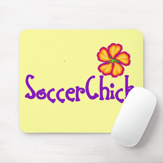 SoccerChick FlowerDark マウスパッド (マウス)