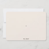 Social モダン Distancing Covid写真卒業 案内状 (裏面)