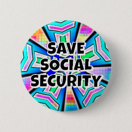 SOCIAL 救 SECURITY(単語を変更できる) 缶バッジ