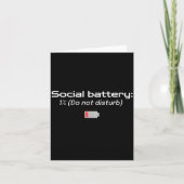 Social Battery_ 1% (do Not Disturb) カード (正面)