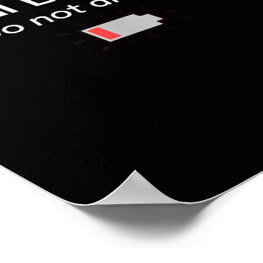 Social Battery_ 1% (do Not Disturb)  ポスター (角)