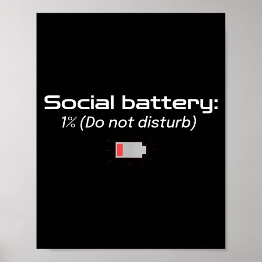 Social Battery_ 1% (do Not Disturb)  ポスター (正面)