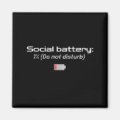 Social Battery_ 1% (do Not Disturb)  マグネット (正面)