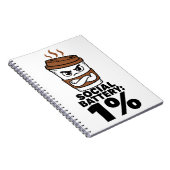 Social Battery 1% Funny Introvert Journal ノートブック (右側)