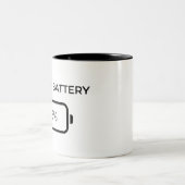 Social Battery 3% - Coffee Mug ツートーンマグカップ (中央)
