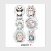 Social Battery Levels Sheet | Introvert Humor  シール (シート)