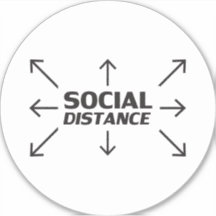 Social Distanceコビデ19大床円