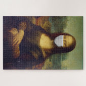 Social Distancing Art Mona Lisa Funny ジグソーパズル (横)